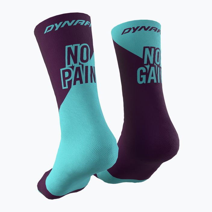DYNAFIT No Pain No Gain running socks royal purple/marine blue 2