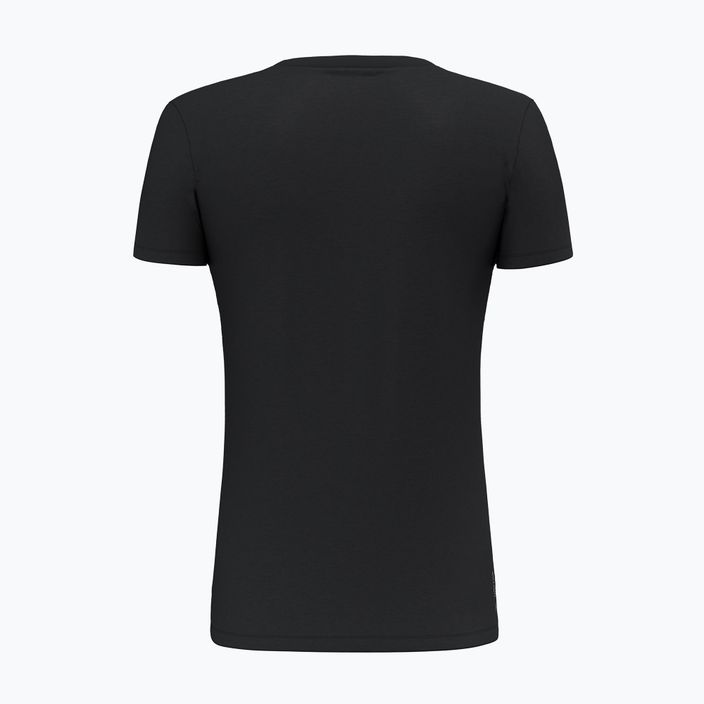 Salewa women's t-shirt Solid Dry black out 2