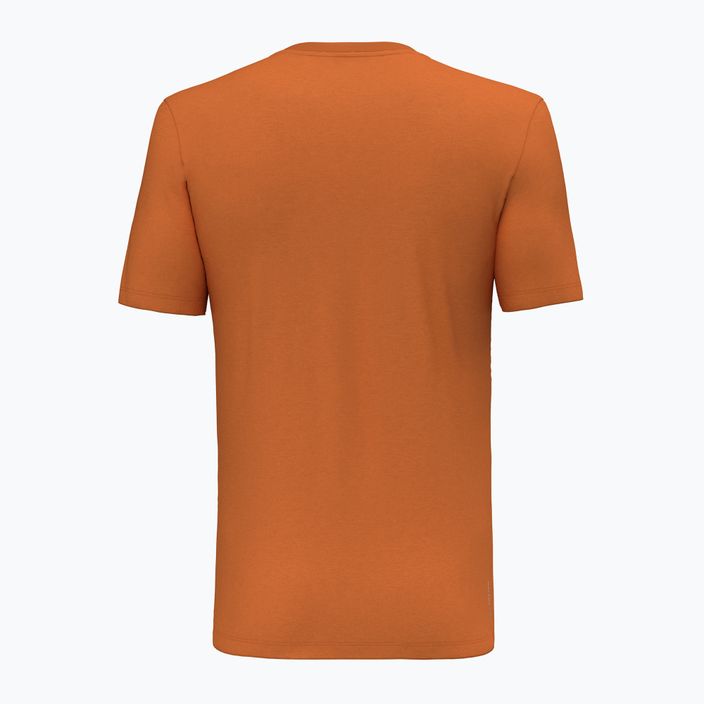 Men's Salewa Pure Eagle Frame Dry T-shirt burnt orange 2