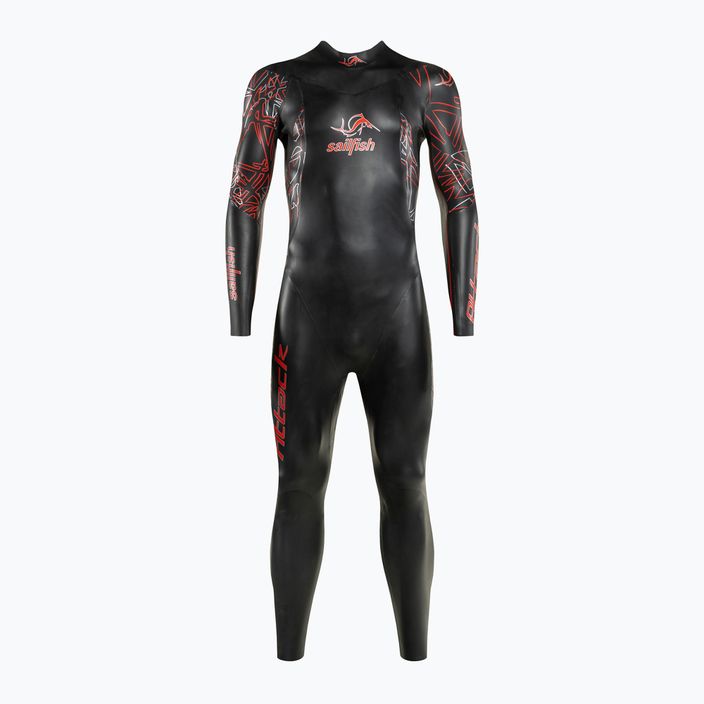 Men's sailfish Attack 7 triathlon wetsuit black 2
