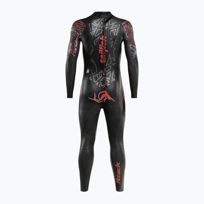 Men's sailfish Attack 7 triathlon wetsuit black 3
