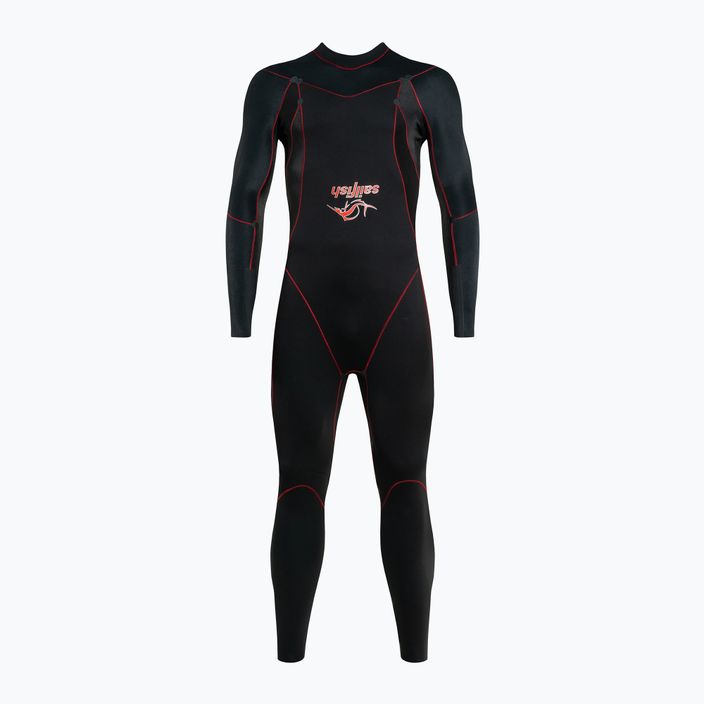 Men's sailfish Attack 7 triathlon wetsuit black 5