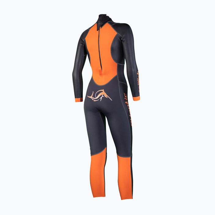 Women's triathlon wetsuit sailfish Atlantic 2 black/orange 2