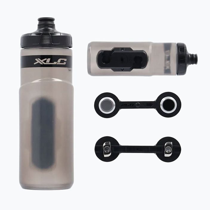 XLC MR-S12 Fidlock For MRS bicycle bottle 600 ml transparent black 2