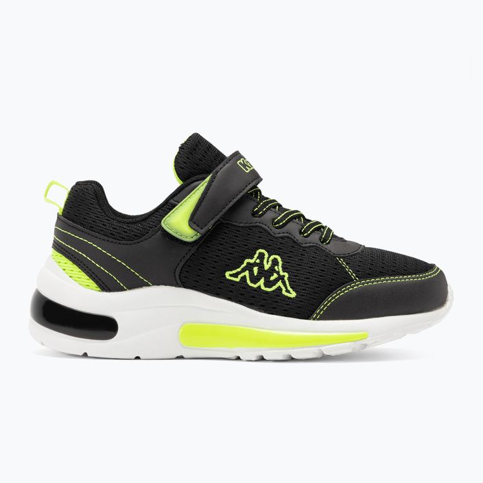 Kappa Larus black/lime children's shoes 2