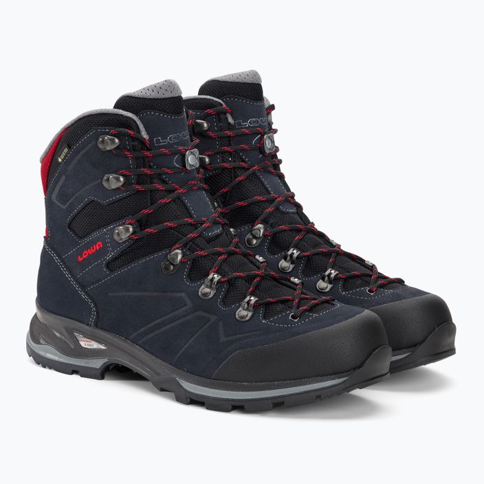Men's trekking boots LOWA Baldo GTX navy/rot 4