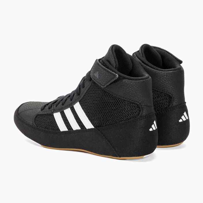 adidas Havoc children's boxing shoes black/white 3