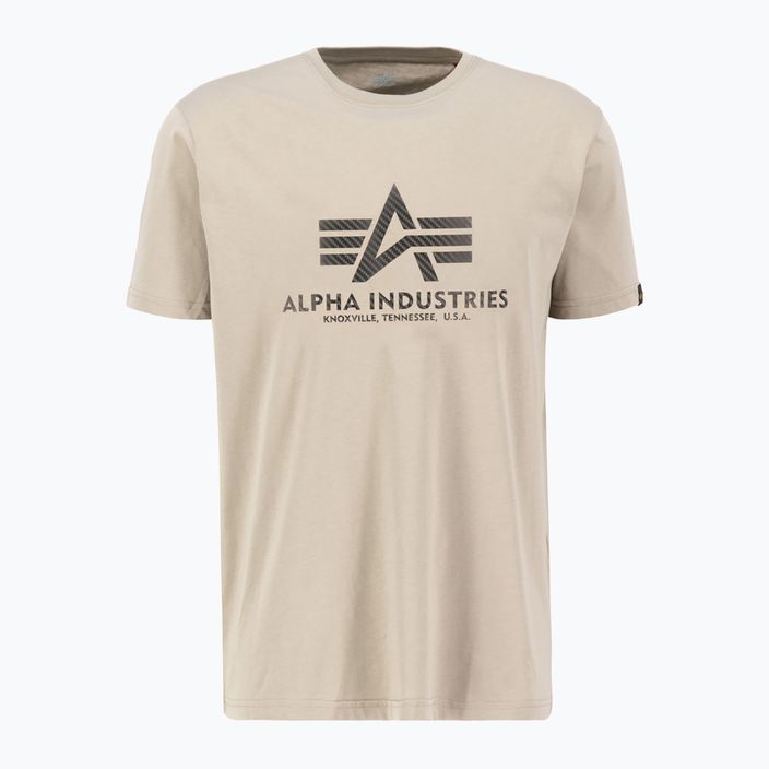 Alpha Industries men's Basic T Carbon vintage sand t-shirt