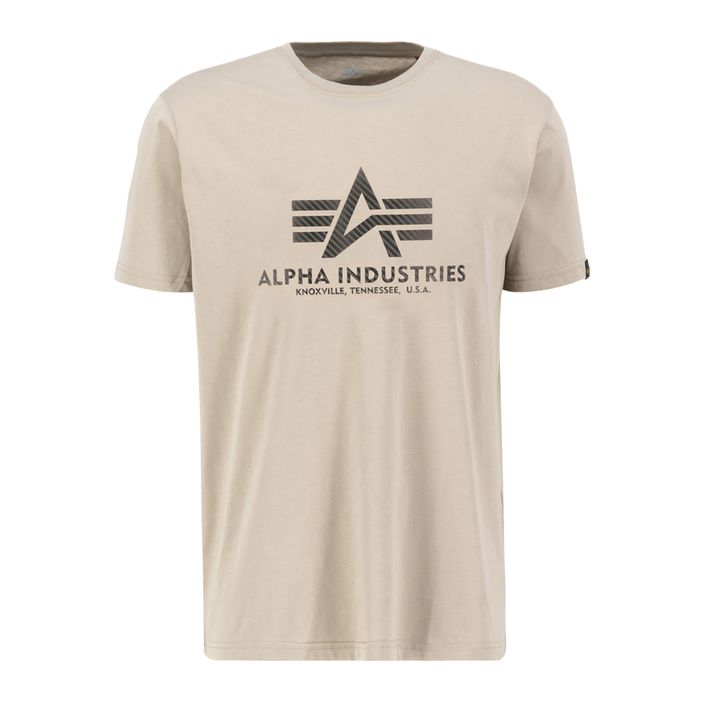 Alpha Industries men's Basic T Carbon vintage sand t-shirt 2