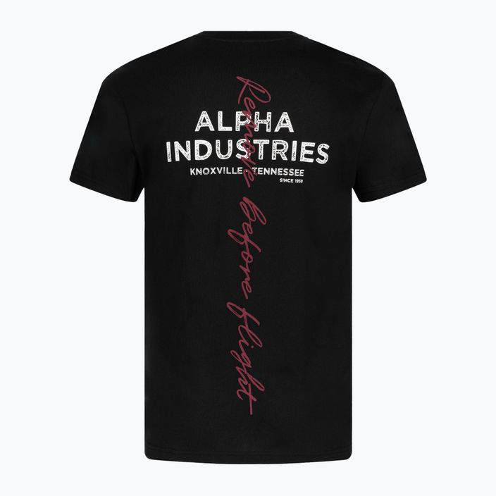 Alpha Industries men's Signature BP T shirt black 2