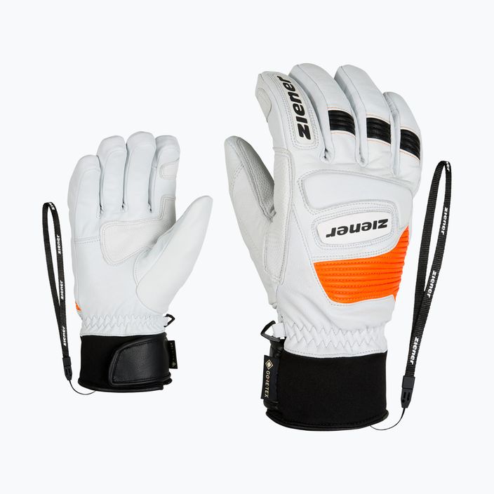 Men's ski glove ZIENER Guard GTX + Gore Grip PR white 801019 7