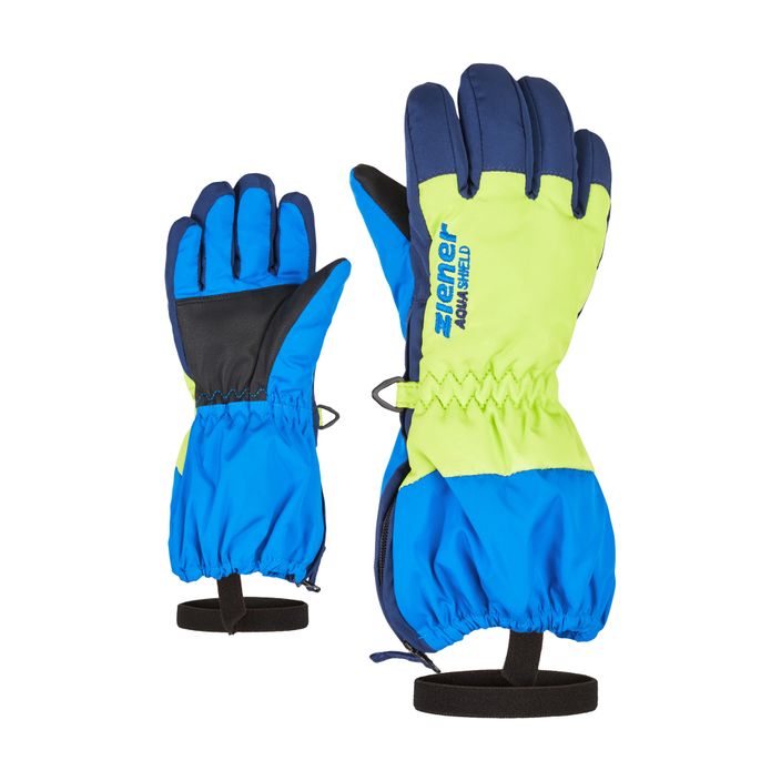 ZIENER Levio AS Minis Persian Blue Ski Gloves 2