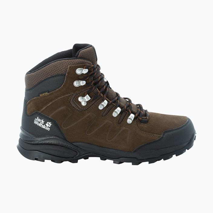 Jack Wolfskin Refugio Texapore Mid brown/phantom men's trekking boots 12