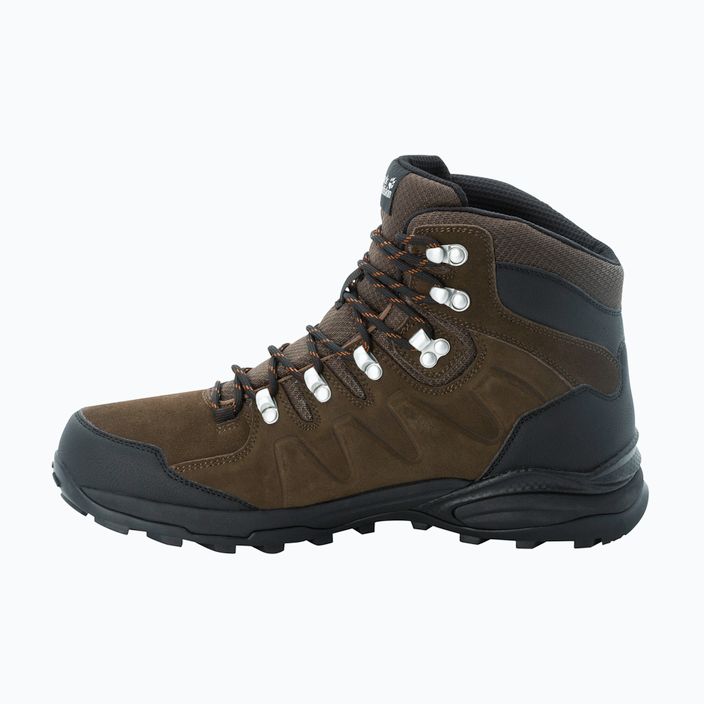 Jack Wolfskin Refugio Texapore Mid brown/phantom men's trekking boots 13