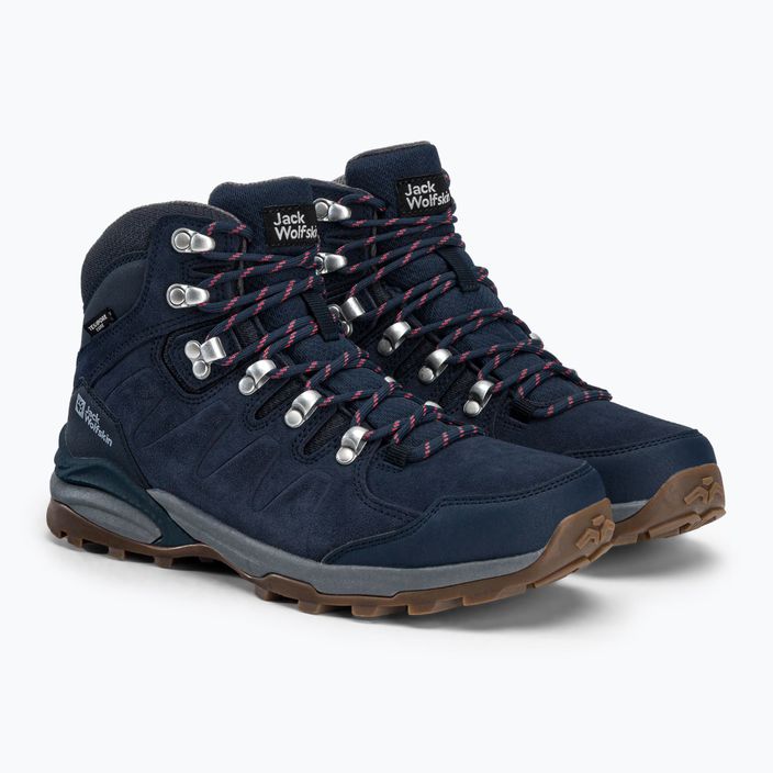 Jack Wolfskin women's trekking boots Refugio Texapore Mid navy blue 4050871 5