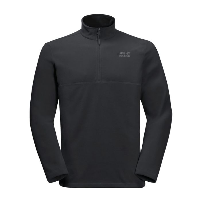 Jack Wolfskin men's fleece sweatshirt Gecko black 1709521_6000 2