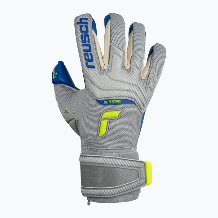 Reusch Attrakt Gold X grey-blue goalkeeper's gloves 5270945-6006 6