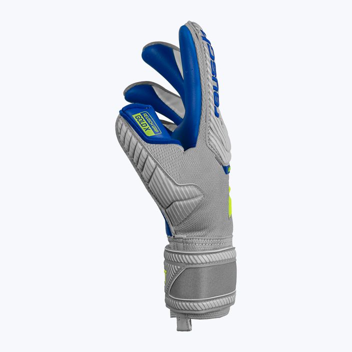Reusch Attrakt Gold X grey-blue goalkeeper's gloves 5270945-6006 7