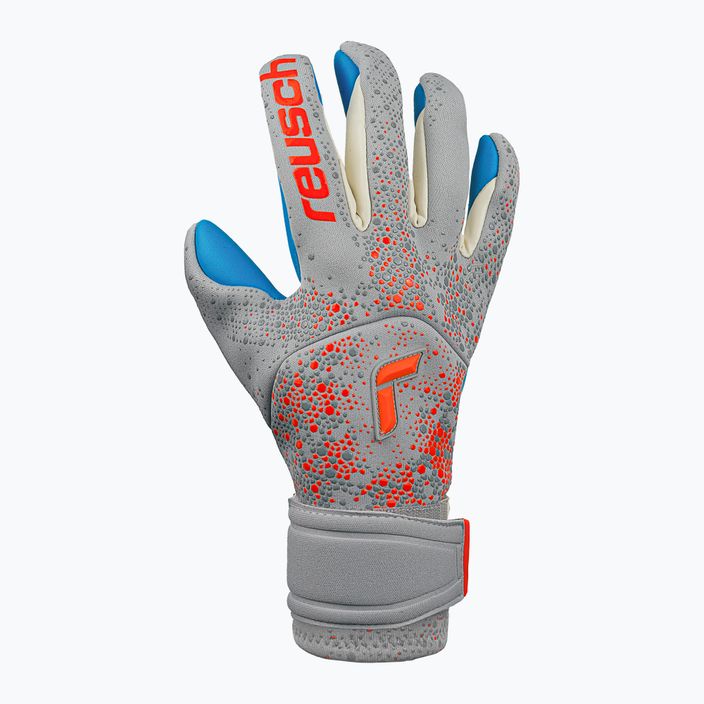 Reusch Pure Contact goalkeeper gloves Aqua 6026 grey 5270400-6026 7