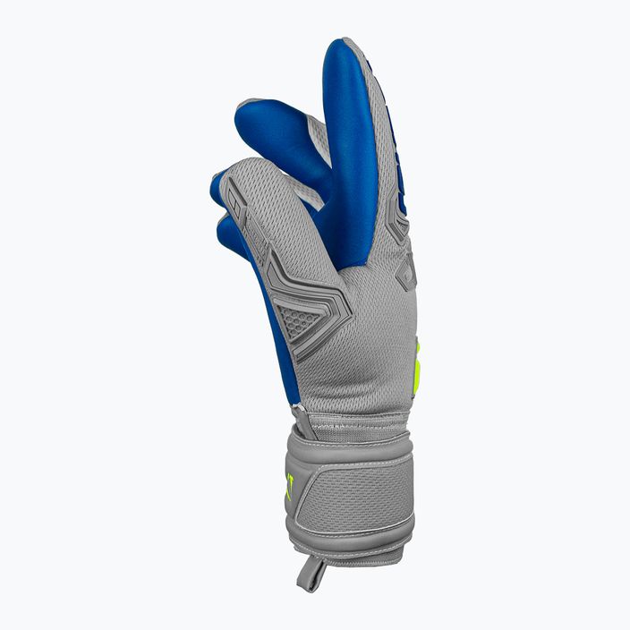 Reusch Attrakt Freegel Silver Finger Support Goalkeeper Gloves Grey 5270230-6006 8