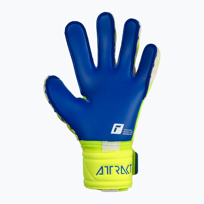 Reusch Attrakt Duo goalkeeper's gloves yellow-blue 5270055 6