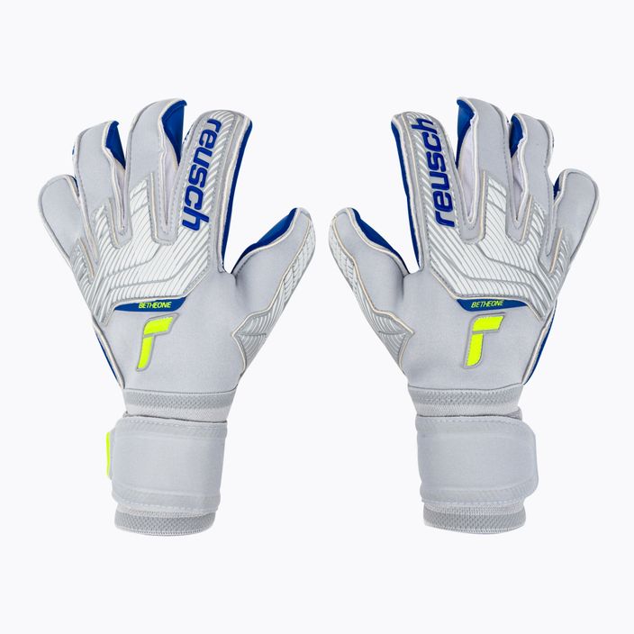 Reusch Attrakt Gold X Evolution Cut grey goalkeeper gloves 5270964