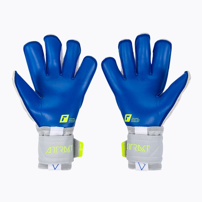 Reusch Attrakt Gold X Evolution Cut grey goalkeeper gloves 5270964 2