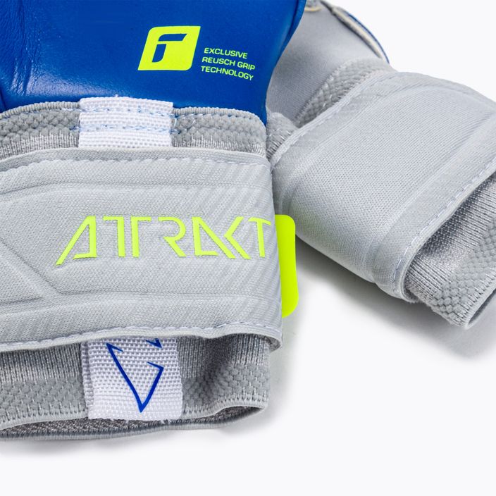 Reusch Attrakt Gold X Evolution Cut grey goalkeeper gloves 5270964 4
