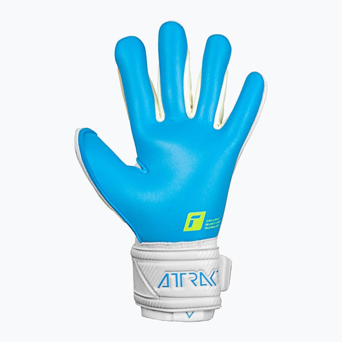 Reusch Attrakt Aqua blue and white goalkeeping gloves 5270439 8