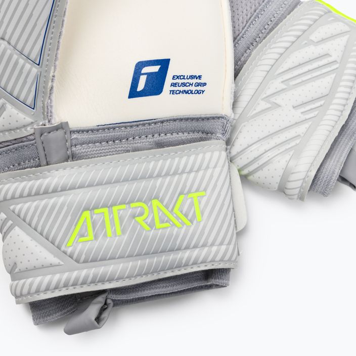 Reusch Attrakt Grip Finger Support Goalkeeper Gloves grey 5270810 4