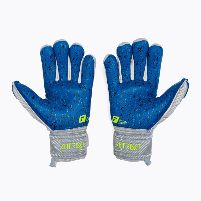 Reusch Attrakt Fusion Finger Support Guardian grey children's goalkeeper gloves 5272940 2