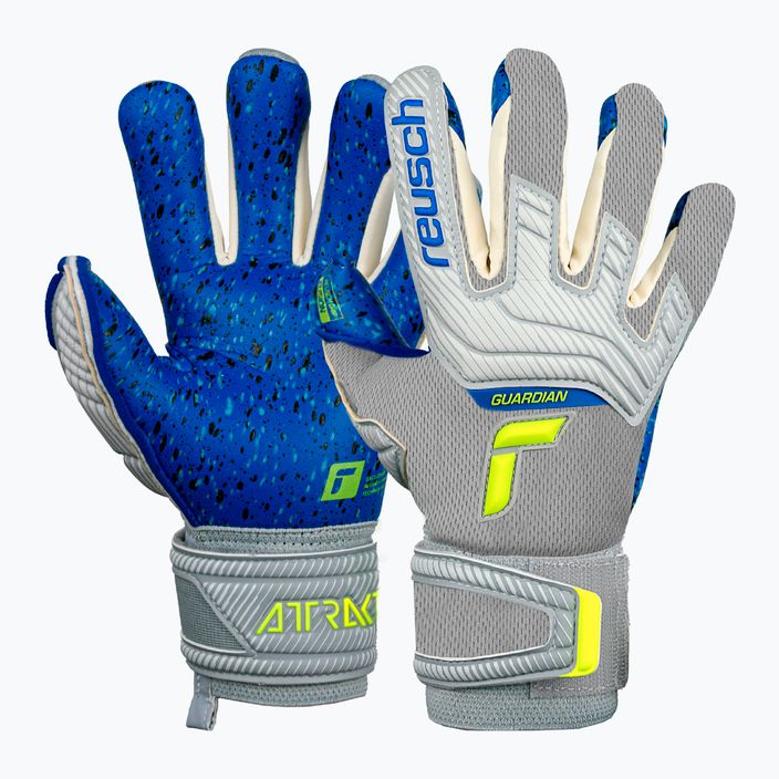 Reusch Attrakt Fusion Finger Support Guardian grey children's goalkeeper gloves 5272940 7