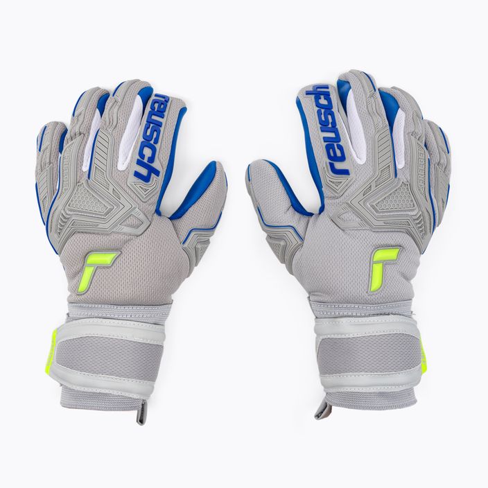 Reusch Attrakt Freegel Silver grey goalkeeper gloves 5270235-6006