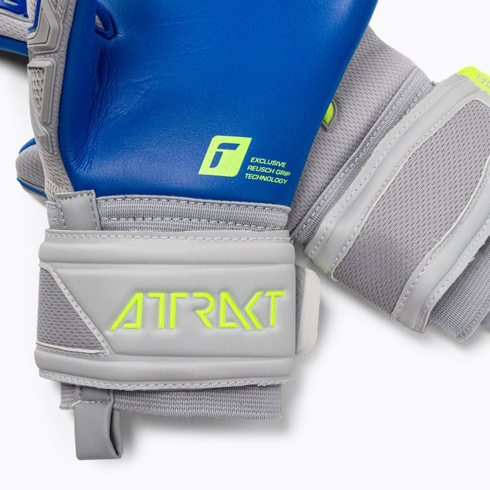 Reusch Attrakt Freegel Silver grey goalkeeper gloves 5270235-6006 4