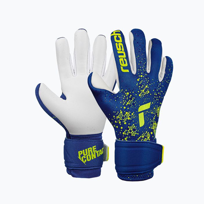 Reusch Pure Contact Silver Junior goalkeeper's gloves blue 5272200-4018 5
