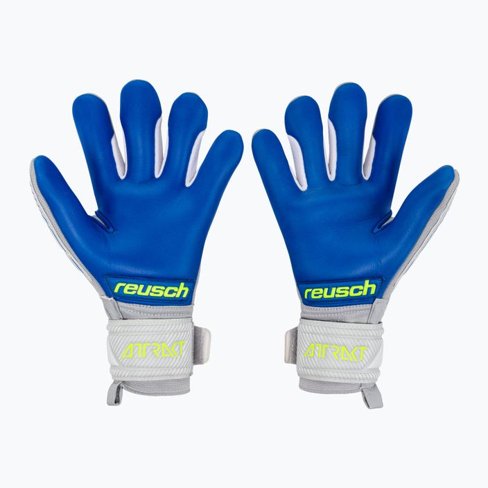 Reusch Attrakt Grip Evolution Finger Support Junior children's goalkeeping gloves grey 5272820 2