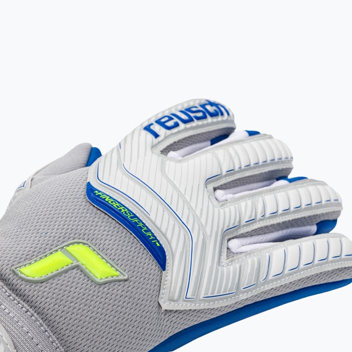 Reusch Attrakt Grip Evolution Finger Support Junior children's goalkeeping gloves grey 5272820 3