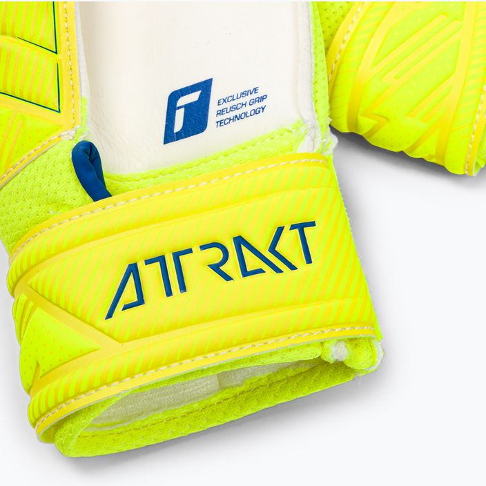 Reusch Attrakt Grip Finger Support Junior goalkeeper gloves yellow 5272810 4