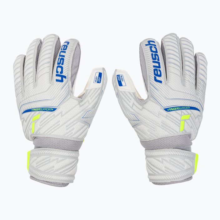 Reusch Attrakt Grip Finger Support Junior children's goalkeeping gloves grey 5272810