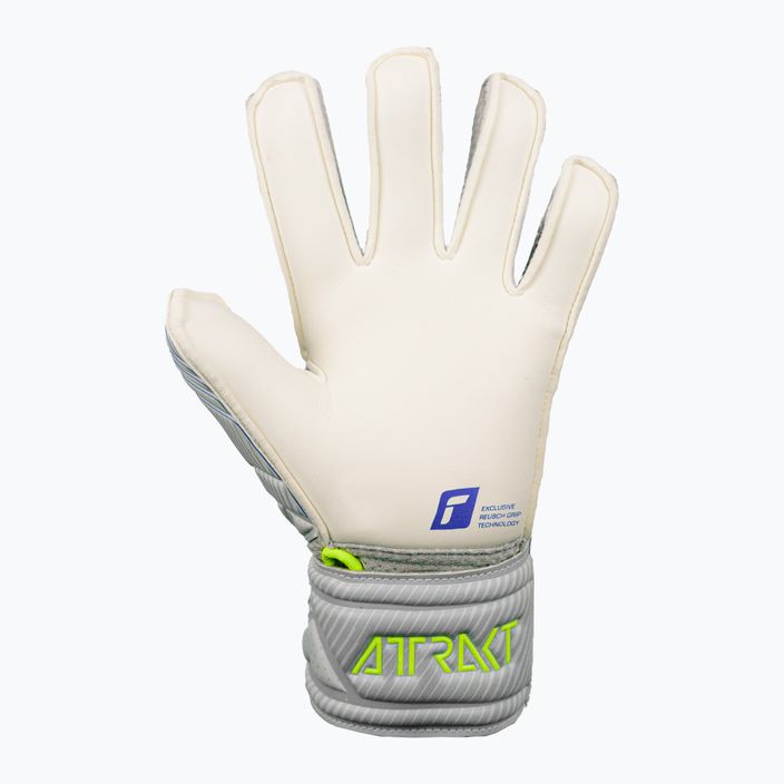 Reusch Attrakt Grip Finger Support Junior children's goalkeeping gloves grey 5272810 8
