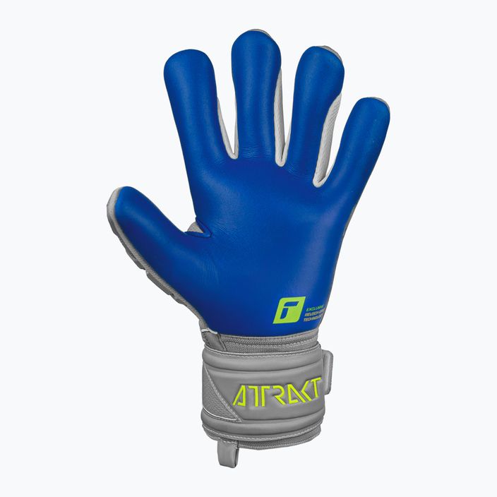 Reusch Attrakt Freegel Silver Junior children's goalkeeper gloves grey-blue 5272235-6006 7