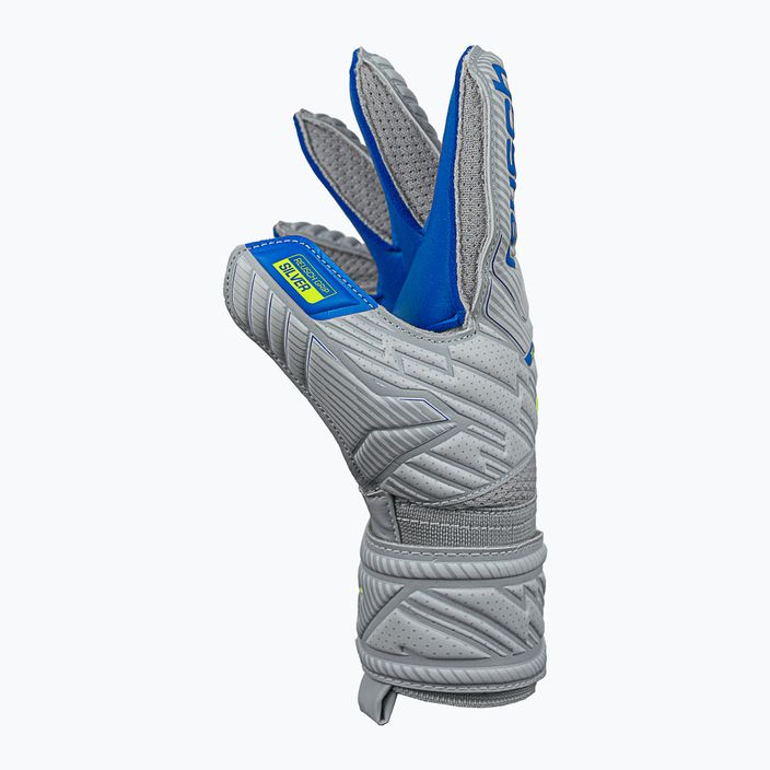 Reusch Attrakt Silver grey children's goalkeeping gloves 5272215 7