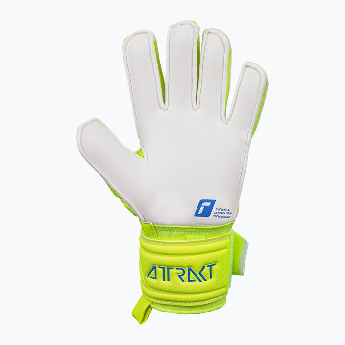 Reusch Attrakt Grip children's goalkeeping gloves yellow 5272815 8