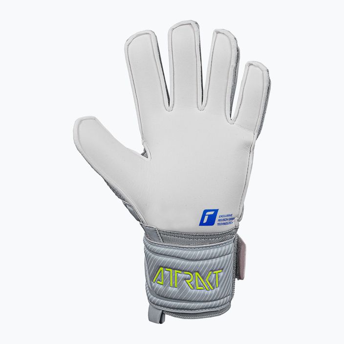 Reusch Attrakt Grip grey children's goalkeeper gloves 5272815 8