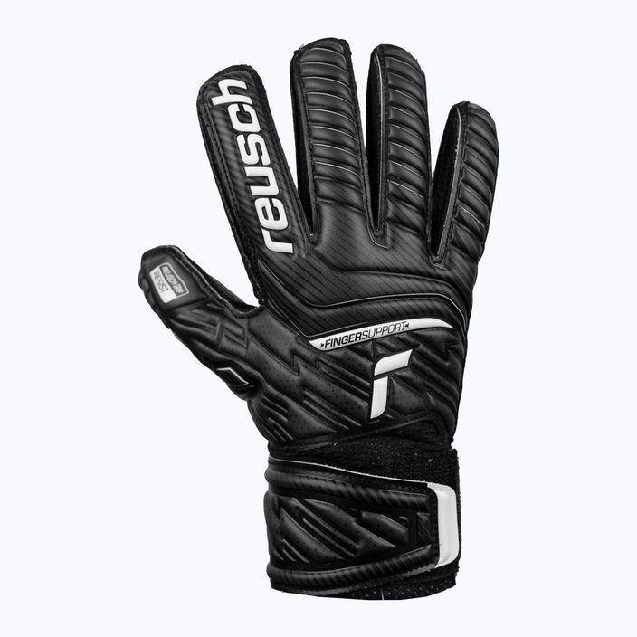 Reusch Attrakt Resist Finger Support Junior children's goalkeeping gloves black 5272610 6