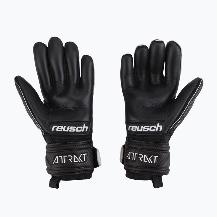 Reusch Attrakt Infinity Junior children's goalkeeping gloves black 5272725-7700 2