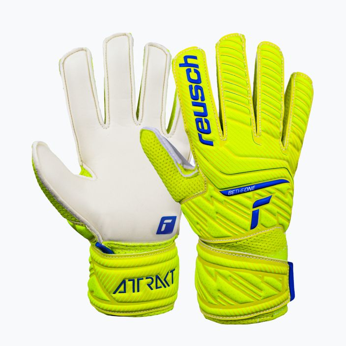 Reusch Attrakt Solid Junior children's goalkeeping gloves yellow 5272515-2001 5