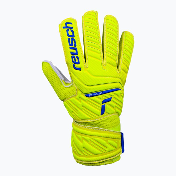 Reusch Attrakt Solid Junior children's goalkeeping gloves yellow 5272515-2001 6