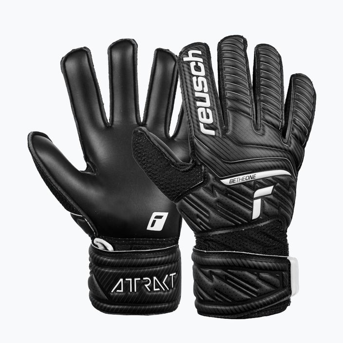 Reusch Attrakt Solid Junior children's goalkeeping gloves black 5272515-7700