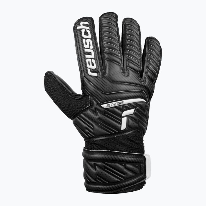 Reusch Attrakt Solid Junior children's goalkeeping gloves black 5272515-7700 2